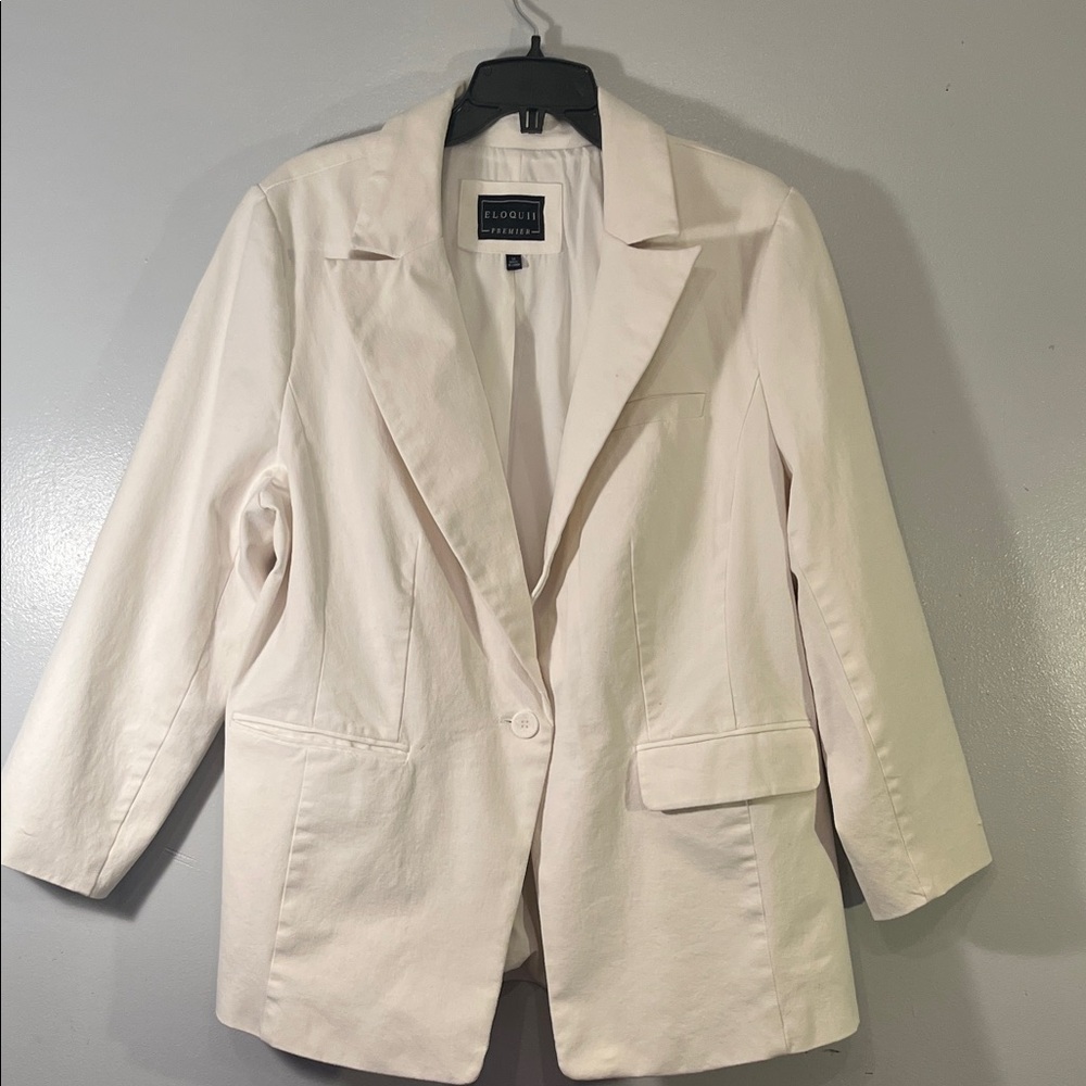 Eloquii Premier Classic  Cream Blazer